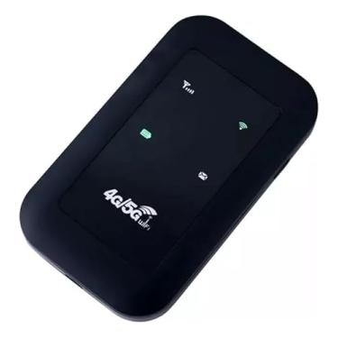 Imagem de Modem Roteador Portátil 4G/5G LTE 150 Mbps Wi-Fi Desbloqueado com Bateria Recarregável — Compatível com Celulares, Laptops e Tablets | Suporte até 10 Dispositivos | Plug & Play