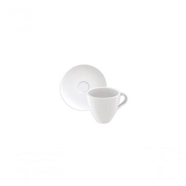 Imagem de Conjunto De Xícaras E Pires Tramontina Paola Em Porcelana 95ml 2 Peças