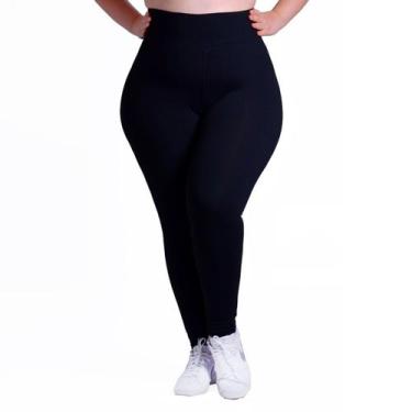 Imagem de Legging Lisa K2B Cós Largo Plus Size, Preto, G1