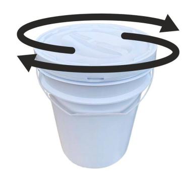 Imagem de Balde Plástico 20 L Tampa Rosca Para Produto De Limpeza