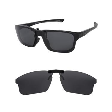 Imagem de HILEEN Óculos de sol polarizados com clipe para Oakley Crosslink OX8142 56 mm para homens e mulheres proteção UV - preto