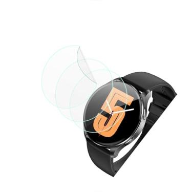 Imagem de Futanwei Película protetora de tela Blackview Smart Watch W40 de 1,4 polegadas [3 unidades] película PET transparente HD [antiimpressões digitais] [antiarranhões] [sem bolhas] compatível com Blackview