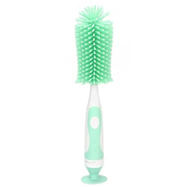 Imagem de Escova de garrafa de silicone Escova de limpeza rotativa de 360 ​​graus para mamadeiras, copos, mamilos, silicone de qualidade alimentar, sem BPA, resistente a altas temperaturas,