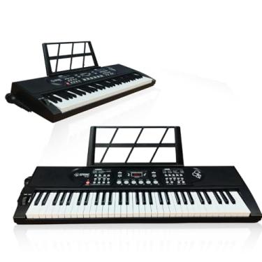 Imagem de Teclado 61 Teclas Musical Elétrico Estudante Profissional – Piano Digital Portátil 61 Teclas, Teclado Eletrônico com Som Profissional, Ideal para Estudantes e Músicos