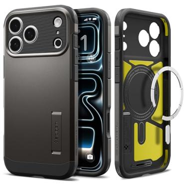 Imagem de Capa Spigen para iPhone 17 Pro Max, Tough Armor T [MagFit] projetada para Apple iPhone 17 Pro Max - Gunmetal