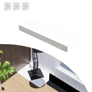 Imagem de Placa de extensão de lacuna de metal para geladeira de cozinha, divisória lateral da geladeira, capas de lacuna entre bancada e paredes, sem furadeira (branca, 30 x 20 cm)