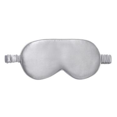 Imagem de Máscara de dormir de seda Máscara de olhos com bloqueio de luz de dupl