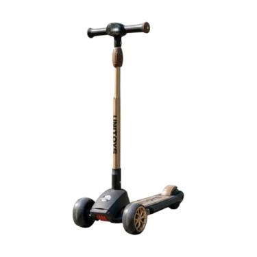 Imagem de Patinete Infantil com LED,Patinetes Infantis, Patinetes de Manobra - Cor Preta Suporta até 30 Kg