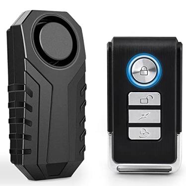 Imagem de Alarme sem fio para bicicleta Anti-furto Moto Carro Veículos Porta Janela 113db Super alto Controle remoto incluso PC Case Funções SOS Indicação de bateria fraca 3 Toques vibratório Cruxer