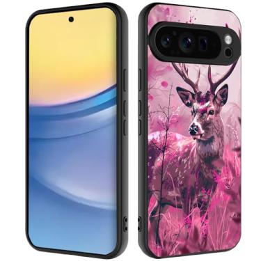 Imagem de Capa para Pixel 10 Pro XL, capa ultrafina de silicone líquido com proteção contra choque, adequada para Google Pixel 10 Pro XL 2025, caça de camuflagem de pó de veado