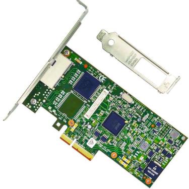 Imagem de Placa de rede RJ45 1GbE compatível com placa Ethernet PCIe I350-T2, 2 portas 1000BASE-T RJ45, PCIe 2.1, SR-IOV Jumbo Frames PXE iSCSI VLAN 802.1Q EEE Adaptador de rede PCI