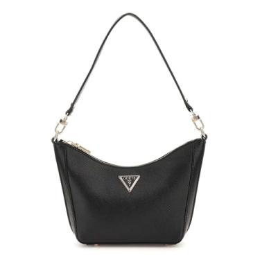 Imagem de GUESS Bolsa de ombro com zíper superior Eco Gloriana, Preto, One Size