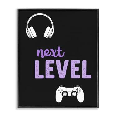 Imagem de Stupell Industries Next Level Headset & Controller Gray Framed Giclee Art, design por Christine Simpson Art, 14 x 11