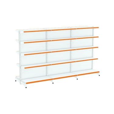 Imagem de Kit 3 Módulos De Gôndolas Centro 1,70 Fit40 Amapá Expositor Branco