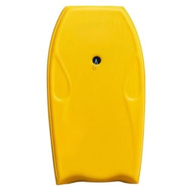 Imagem de Prancha de Surf, Prancha Bodyboard Semi e Fundo Rigido, 100cmx Largura 53cm X Espessura 6,7 Cm(Amarela,Leash Braço All Stick)