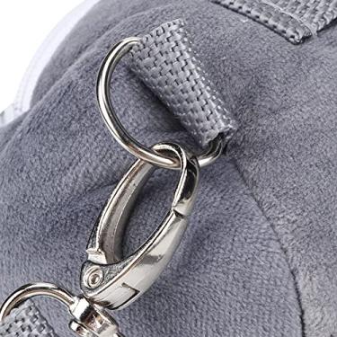 Imagem de Flanela Cinza Portátil Respirável Pet Hamster Transportadora Saco para Pequenos Animais de Estimação Cobaia Esquilo Chinchila Viagem Saída (Pequeno)