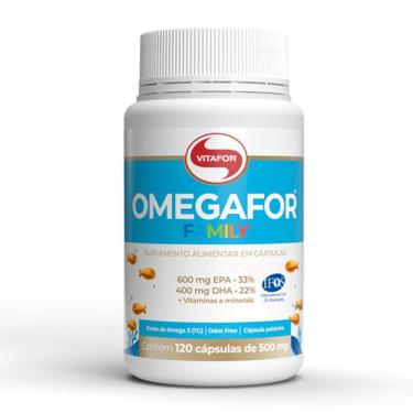 Imagem de Ômegafor Family ômega 3 Vitafor 120 Cápsulas