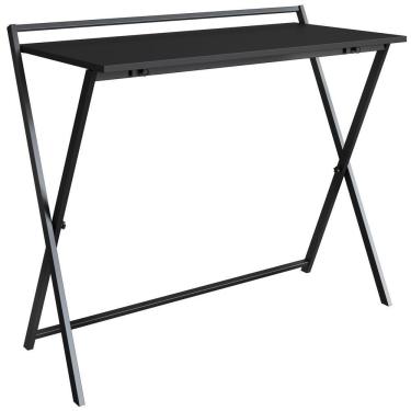 Imagem de Escrivaninha Dobravel Estilo Industrial P1022 Preto Grafite Pp Preto Grafite