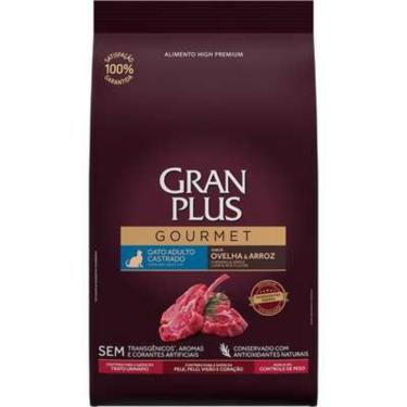 Imagem de Ração Seca GranPlus Gourmet Ovelha & Arroz para Gatos Castrados - 1Kg