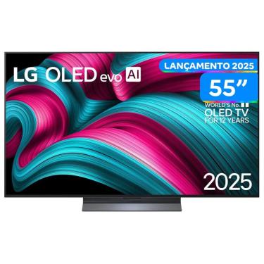 Imagem de Smart TV 55" 4K OLED OLED55C5PSA 60Hz webOS 25 α8 AI Processor 4K Gen2 Alexa 4 HDMI 2 USB