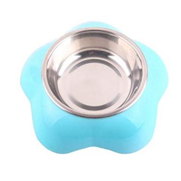 Imagem de Ração para cães de estimação Suprimentos para animais de estimação Pratos de alimentação de aço inoxidável Água antiderrapante para alimentador de cachorros e filhotes