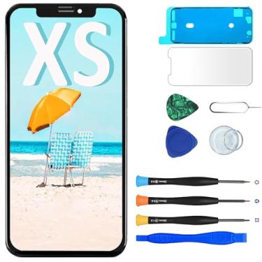 Imagem de MP+ Tela LCD de substituição para iPhone Xs, tela LCD de 5,8 polegadas, digitalizador sensível ao toque, montagem completa com ferramenta fita à prova d'água para identificação facial tom verdadeiro