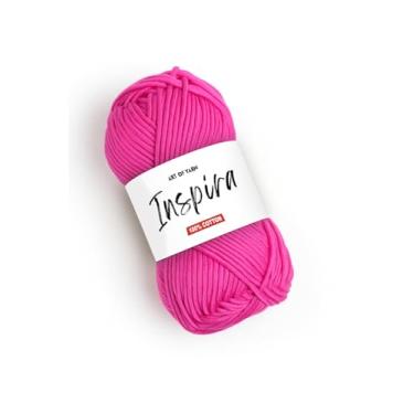 Imagem de Art of Yarn İnspira 100% fio de algodão – 3 fios DK leves, macios e suaves para crochê, tricô e artesanato – 50 g, 85 m (92,96 jardas) – Perfeito para cobertores de bebê, cachecóis e mais – 1 novelo