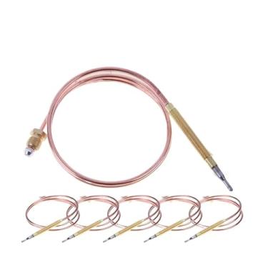 Imagem de Termopar a gás universal de 60 cm para lareira - peças queimador aquecimento 1 a 5 com componentes fixos(60cm 3 PCS)