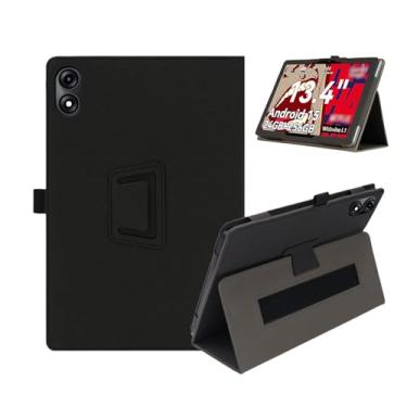 Imagem de Capa para tablet TABWEE P60 Pro de 13 polegadas, capa para tablet KONXISA com adsorção magnética, capa protetora dobrável de couro PU com suporte para caneta, capa de proteção para tablet, preta