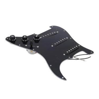 Imagem de RiToEasysports Pickguard Carregado Sss, Placa de Arranhões de Guitarra Elétrica Estilo St Pré-fiada de 11 Buracos Com Captadores de Bobina única Definidos para Som Quente e Brilhante