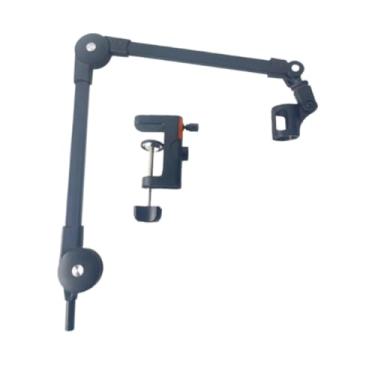 Imagem de Colaxi Braço articulado para microfone, robusto e compacto, com rotação de 360°, ideal para transmissões de música, podcasts e outros acessórios, com Clipe