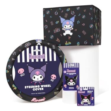 Imagem de Organizador de porta-malas Sanrio Kuromi, capa de volante, aromatizador de ar e refil – fofo, dobrável, armazenamento resistente e acessórios de carro para mantimentos, ferramentas, viagens – 30 cm C