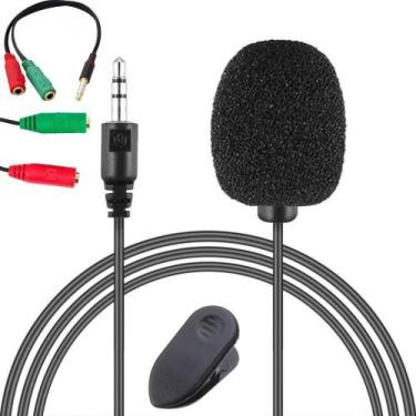 Imagem de Microfone De Lapela Profissional Celular Smartphone Câmera - Leffa Sho