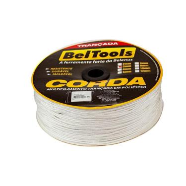 Imagem de Corda Seda Branca Carretel 3mm 400 metros Beltools
