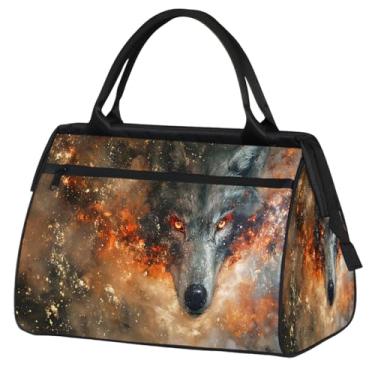 Imagem de Bolsa pequena para o fim de semana, feminina, masculina, floral, borboleta, retrô, colorida, dobrável, bolsa esportiva leve para academia, Cor: 23, 15.2*8.3*11.6 inch, Moderno