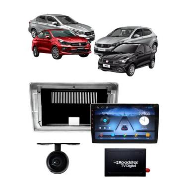 Imagem de Kit Multimidia 9'' Carplay Android Sem Fio Fiat Argo Cronos 2017 2024 