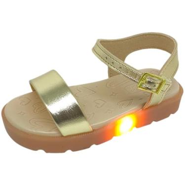 Imagem de Sandalia Infantil Menina Conforto Led Brilhante Molekinha