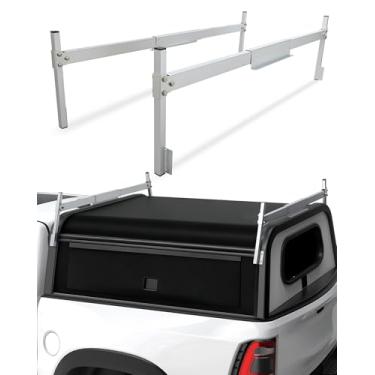 Imagem de Mountainpeak Suporte de escada de tampa de caminhão, rack universal de alumínio para carcaça de trailer, madeira serrada, cano