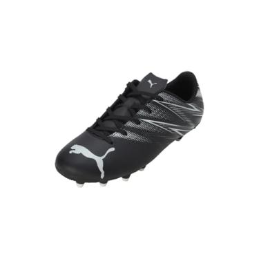 Imagem de PUMA Attacanto Solo Firme/Solo Artificial Infantil, Puma Névoa preta e prata, 11 Toddler
