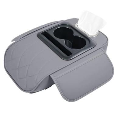 Imagem de Capa Para Apoio De Braço De | Caixa Almofada Ergonómica - Organizador De Apoio De Braço Com Porta-copos Porta-lenços Espaço Para Telemóvel E Lateral | Para Suporte Cotovelo