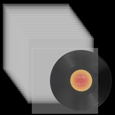 Imagem de MAYJOYDIY 30 peças de mangas internas de disco de vinil de 30,5 cm antiestática LP mangas internas de vinil de plástico premium capas de álbuns protegem seus álbuns de LP de arranhões, sujeira e