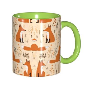 Imagem de Zeraoke Cute Squirrels Print Canecas de café criativas, personalizadas, presente para família, tamanho de 325 ml, unissex