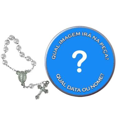 Imagem de 50 Latinhas Personalizada com Mini Terço - SJO Artigos Religiosos
