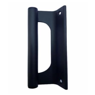 Imagem de Puxador de Aluminio Buzio Porta Portao Correr Preto 20cm - MOB COMP.