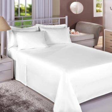 Imagem de Jogo De Cama Queen 180 Fios Premium Linea 4 Peças Branco