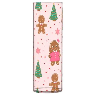 Imagem de Burbuja Vaso de flor de árvore homem de gengibre, não quebrável, alto, redondo, transparente, vaso cilíndrico para decoração de casa, escritório, buquê de casamento