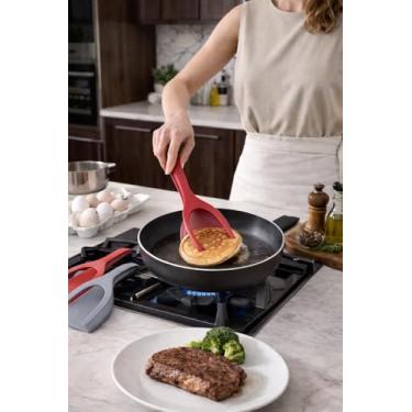 Imagem de Espátula de Nylon Multiuso com Pegador – Ideal para Ovos, Bife, Panqueca e Tapioca,Cor Aleatoria