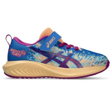 Imagem de ASICS Tênis infantil unissex Noosa Tri 16 pré-escolar (bebê/criança pequena), Azul natural/magenta negrito, 15