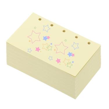 Imagem de PATIKIL Papel colorido de folhas soltas, 10,4 cm x 6,3 cm (A8), 300 folhas, 5 furos, 150 g/m², refil de fichário em branco, suprimentos de papel para escritório, anotações, planejador, diário, caderno