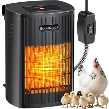 Imagem de Aquecedor inteligente de galinheiro com termostato, aquecedor de galinha de inverno de 600W/300W para galinheiro interno, casa de cachorro, sensor de temperatura adaptável integrado, temperatura